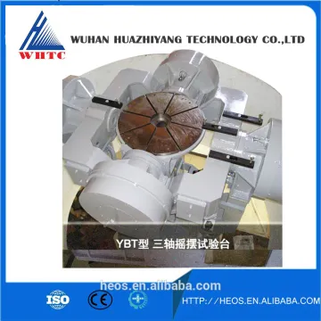 Dynamic testing system with swing test table