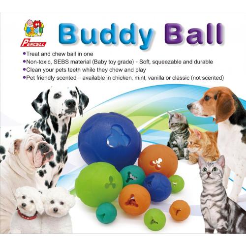 Percell Large Buddy Ball Durable Treat Dispensing Toy