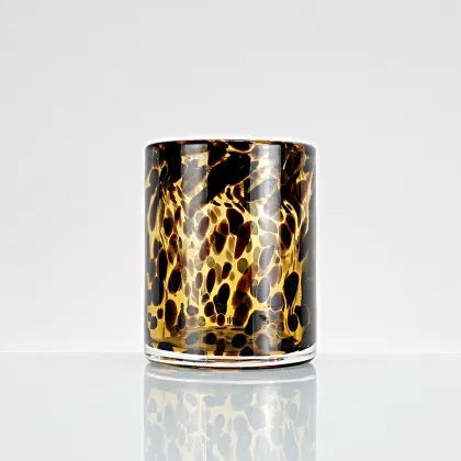 Leopard Print wine glass set Martini Wine Glass