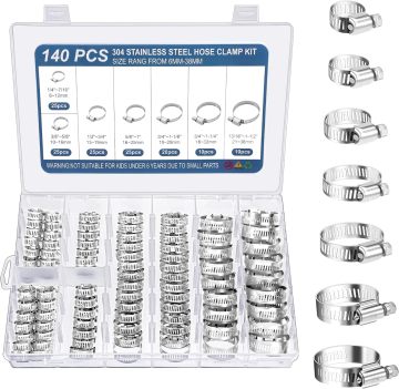 Adjustable Zinc Plated Pipe Hose Clamp for Glass and Brackets