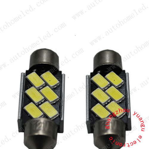 New Shape Canbus 36mm 42mm C5w Festoon 6SMD Samsung 5630 Festoon Lighting