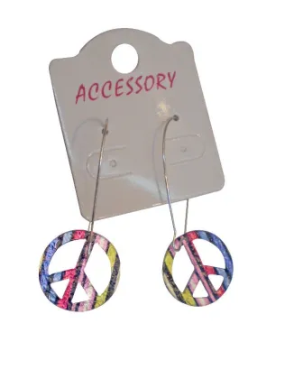 peace sign earring