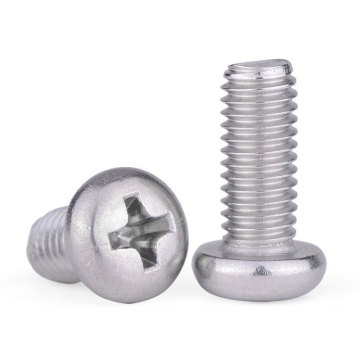 M3 Stainless Steel 304 Pan Head Phillips Screws - DIN7985