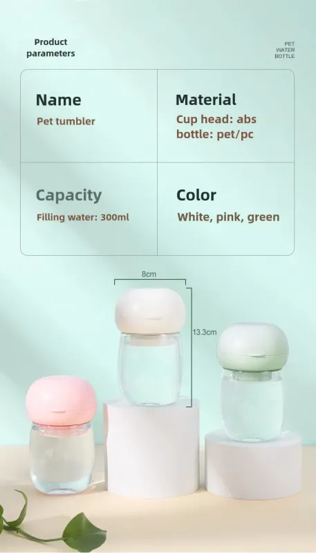 Portable Pet Water Bottle for Dogs and Cats
