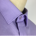 Męskie z długim rękawem Purple Color Shirts Premium Cotton