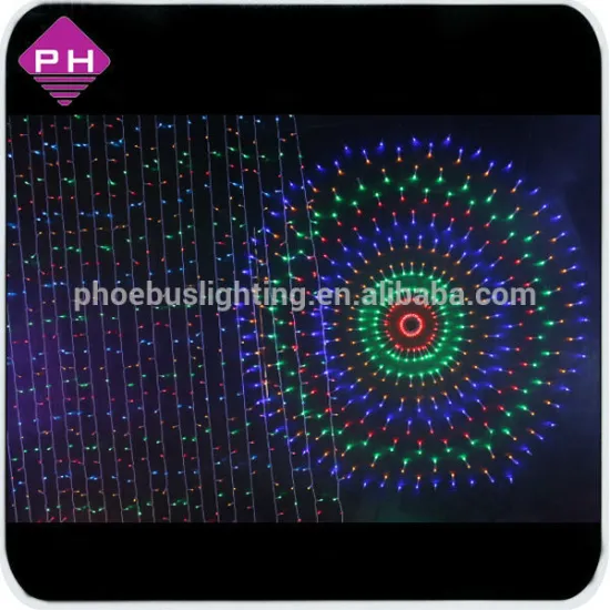 Scenery landscape lighting rgb optional colorful led circular nets lamp