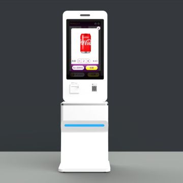 Contador de checkout de auto-serviço de autoatendimento capacitivo de 27 polegadas