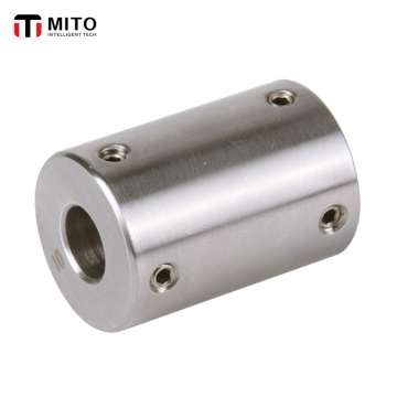 GXG Stainless Steel Flexible Beam Coupling: Robust Top Tight Design with Encoder and Flange