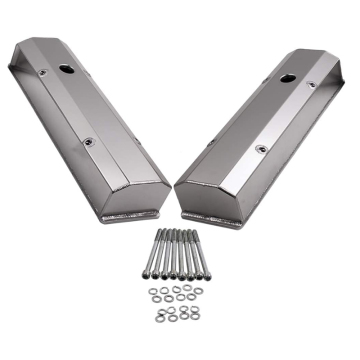 Fabricated Aluminum Tall Small Block Valve Covers for SBC 350/283/302/305/327/383/400 Chevy Engines