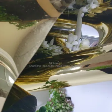 Bright Gold Metallized PET Rigid Sheets for Vacuum Forming