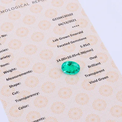Custom Lab Grown Garnet Stone for Jewelry