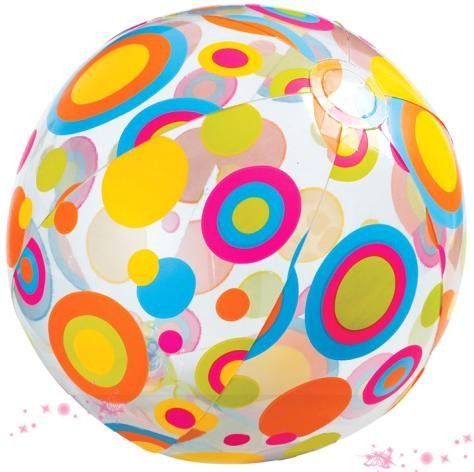 Pvc Large Inflatable Beach Balls Colorful For Promotional