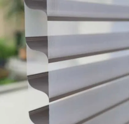 Grey Fabric Shangri-La Blinds