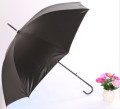 Werbe Full Printed Black langen Griff Umbrella