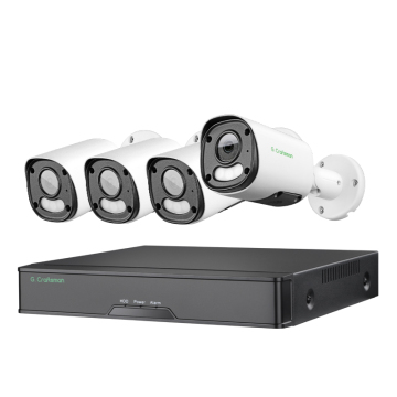 OEM Full Color 6MP Dual Light POE IP Camera System with Face Recognition NVR for Home Security