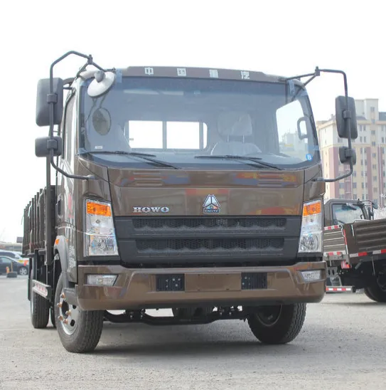 HOWO 4x2 euro5 emission lorry truck  95 horsepower single row bar light truck