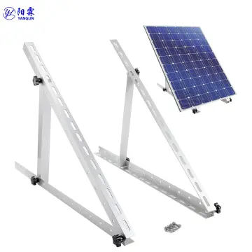 Adjustable Angle Solar Panel Mounting Brackets for Roof/Boat/RV Off-Grid Systems (28", 41", 45" Length)