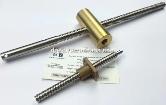 Supply high precision steel lead screw