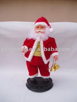 new14&quot; santa with twisted buttocks/santa toys/electrical santa