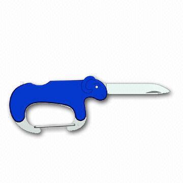 Stainless Steel Fancy Keychain with 5mm Thickness and Aluminum Cover Color Coated