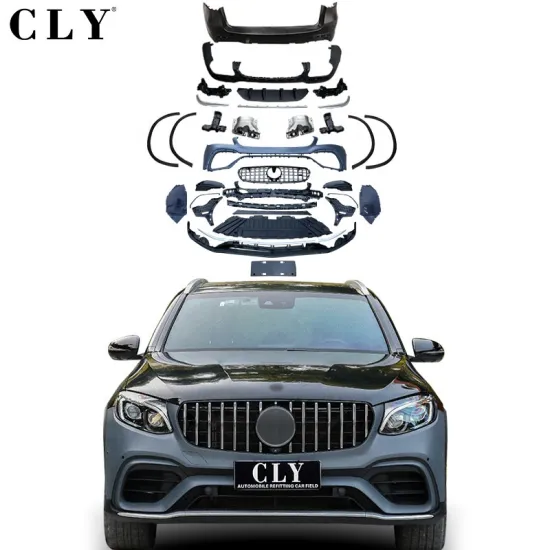High Quality WIDE GLC63 AMG Style Car Bumper Body Kit for BENZ X253 GLC300 GLC260