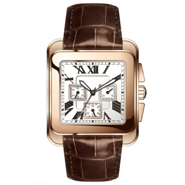 High quality stainless steel square watches men