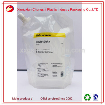 Hot sale! beverage spout stand up packing bag