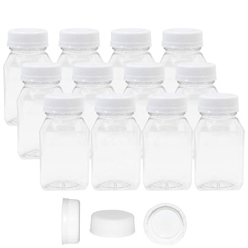 4oz Reusable Plastic Juice Bottles: Bulk Beverage Containers for Smoothies and Fillables