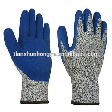 Interlock latex coated labor protection gloves