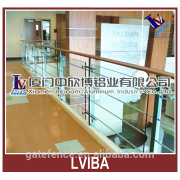 Modern indoor balcony glass railing