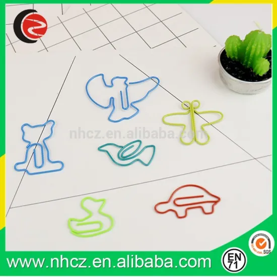 2017 promotional Hot sale and cute animal shape metal paper clip