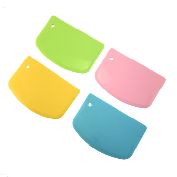 Bench PP Scraper Dough Scraper Set - 5 Colors (Green, White, Orange, Blue, Pink)