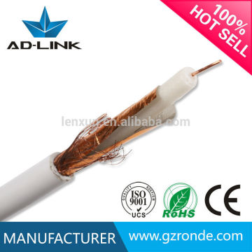 High speed PE film 100m 305m copper ccs coaxial cable rg6/rg59/rg11