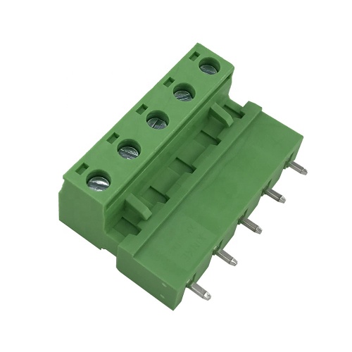 5pin connect 7.62 pitch straight pluggable terminal block