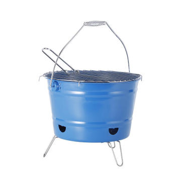 Wholesale Picnic Camping Stove Round Iron Barbecue Grills Portable Charcoal BBQ Grill