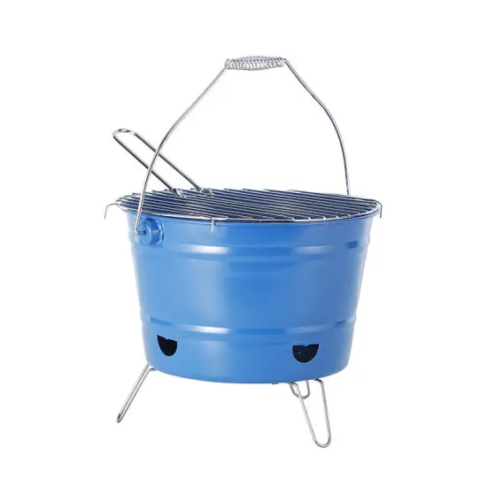 Wholesale Picnic Camping Stove Round Iron Barbecue Grills Portable Charcoal BBQ Grill