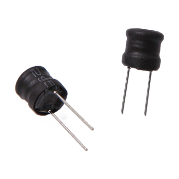100 mikrohenry berkualitas tinggi Radial melalui-lubang induktor dengan inti drum tonjol
