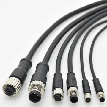 2pin 3pin 4pin 5pin 6pin 8pin 12pin 17pin Cable Circular Waterproof Solder Molding Male Female M5 M8 M12 Connector