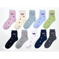 Color tube female socks