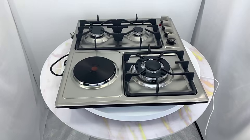 600mm 4 Burners  201# Stainless Steel Built-in Gas Cooktop Kitchen Cooker Hob LGP Portable Gas Stove