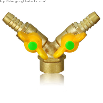 Double Hose Connection Gas Ball Valve(F1/2\")
