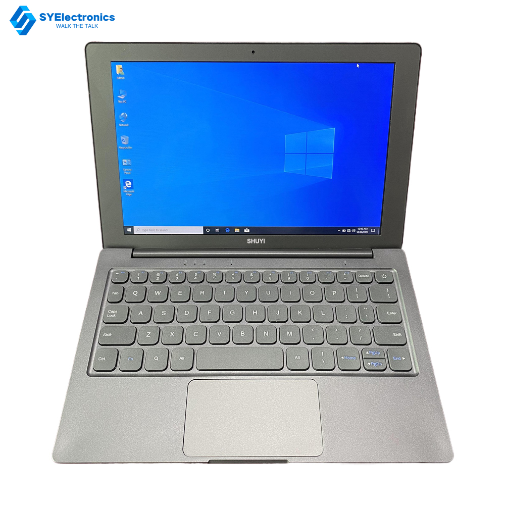 10,1 pouces personnalisées N4120 128 Go Windows ordinateur portable en métal