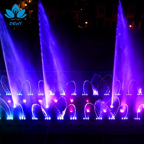 Açık fantastik lazer müzik led müzikal dans çeşmesi