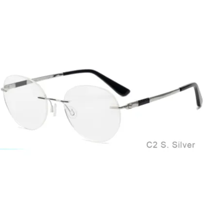 Titanium Alloy Rimless Blocking Glasses and Optical Frames
