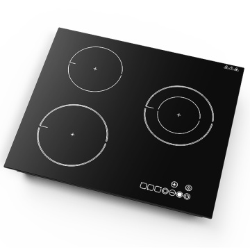 Built-In Electric 3 Burner Induction Stove with Touch Control and Ceramic Hob