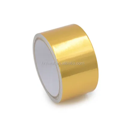 Newest Price Wholesale Custom Golden Aluminium Foil Tape Gold Color Aluminum Masking Tape