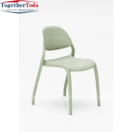 Modern Wholesale One-Piece Molded Plastic Chair Cafe Shop Restaurant Chair