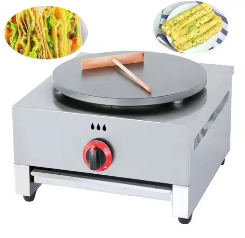 Factory Price Double Gas Crepe Maker for Pancakes, Filled Pancakes, Crepes with Fruit and Eggs