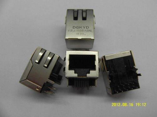 Rj45 Lan Jack,10/100/1000base 1x1 Tab Down Rj45 With Transformer / Rj45 Transmitter Filter