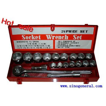 3/4\"21pcs Auto Parts Tool wrench ratchet